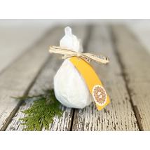 Fürdőgolyó shea vajjal, édes narancs illóolajjal és naranccsal 90g